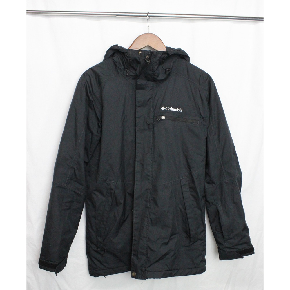 Columbia Alpine Action Omni-Heat Jacket Mens Small Black Ski Snowboard WO0976